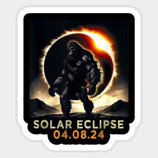 Solar Eclipse 2024 Bigfoot, April 8 2024, Astronomy, Celestial, Eclipse Lover, Eclipse Event 2024 Sticker